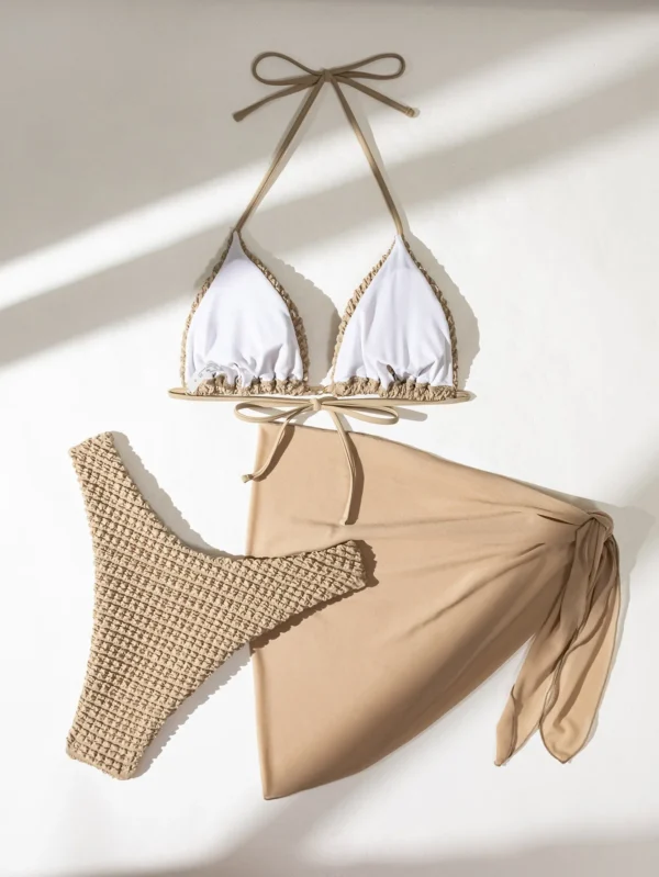 Conjunto de Bikini de 3 piezas Coffee - Imagen 7